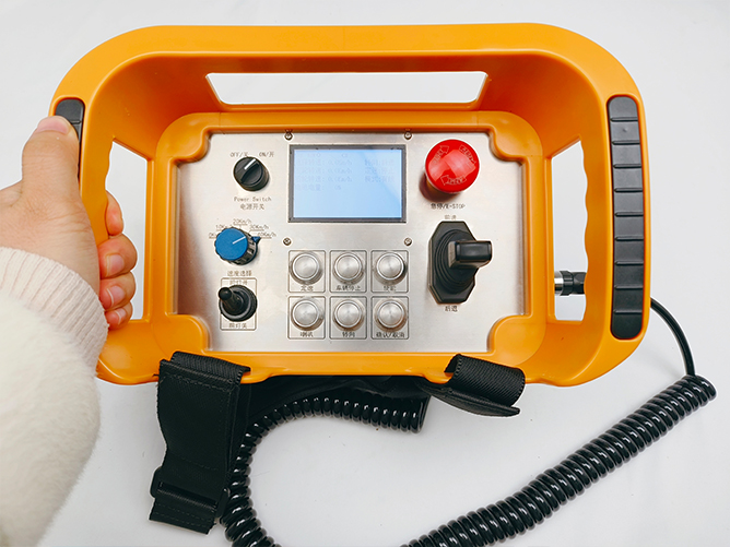 有線無(wú)線一體式軌道巡檢小車遙控器